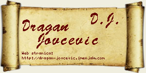 Dragan Jovčević vizit kartica